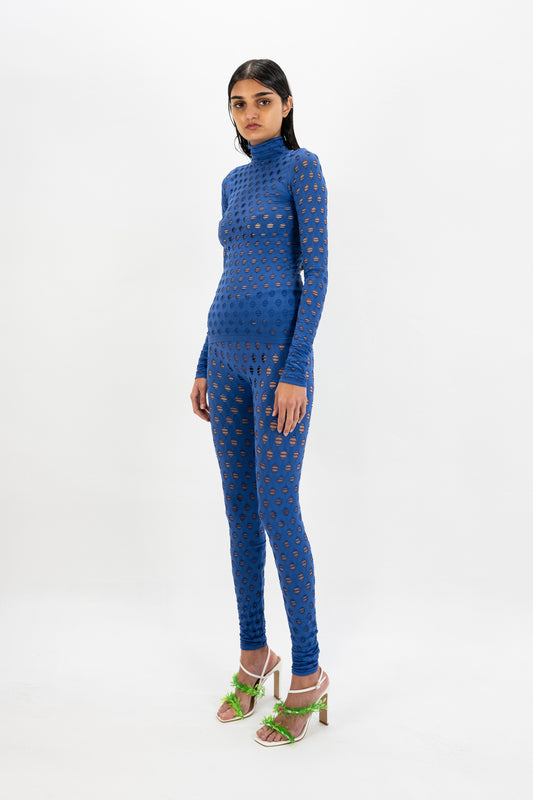 PERFORATED TURTLENECK