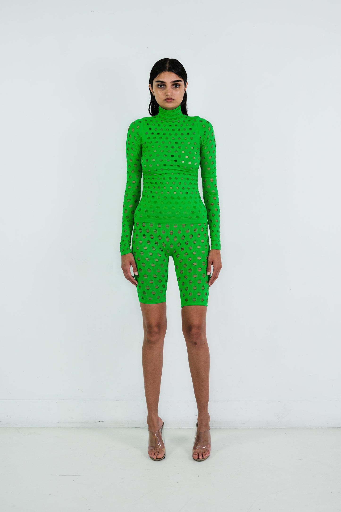 PERFORATED TURTLENECK