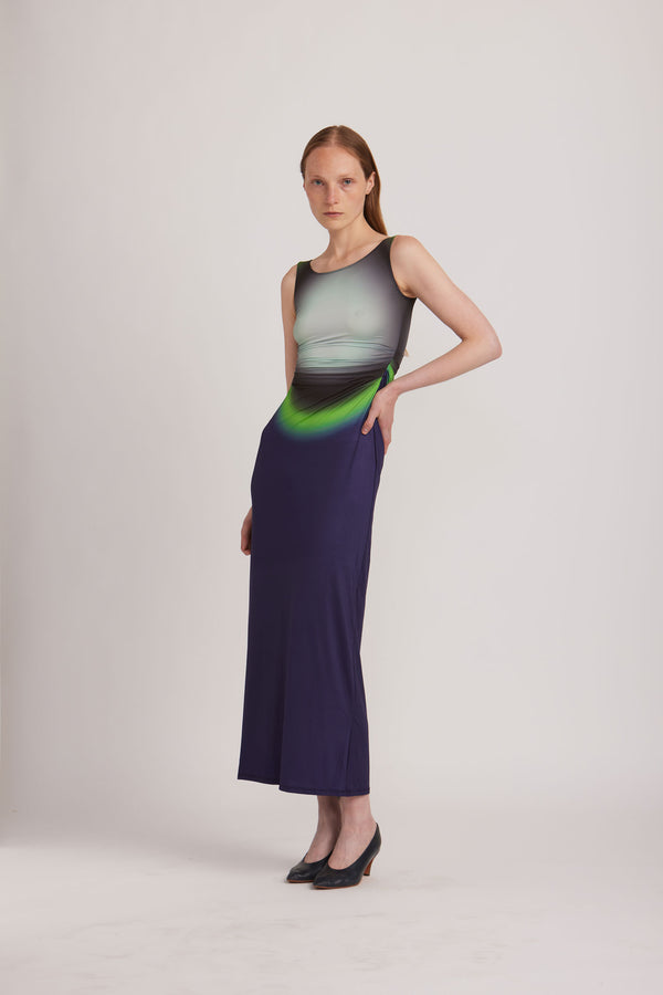 maisie wilen green dress Maisie Wilen neon green perforated high neck body